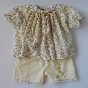 Vintage Toddler Puff Top and Bloomers